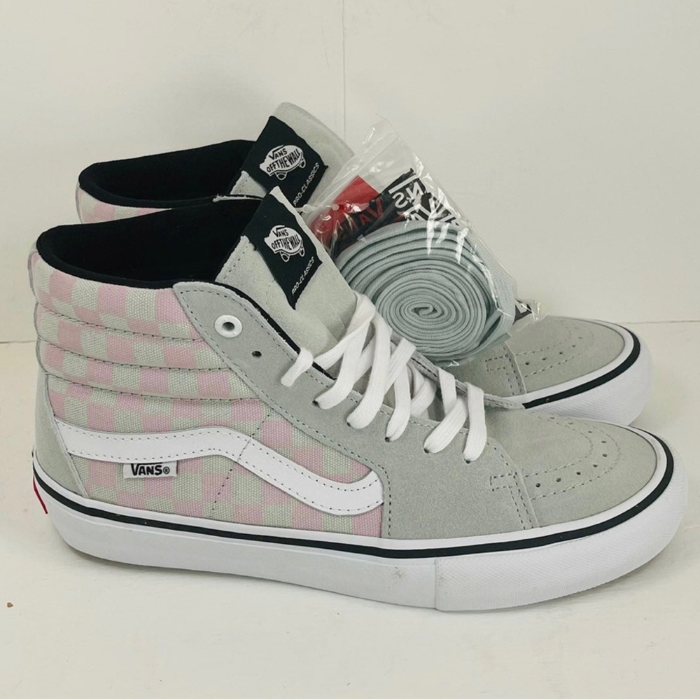 Vans Sk8 Hi Pro Checkerboard Smoke Violet